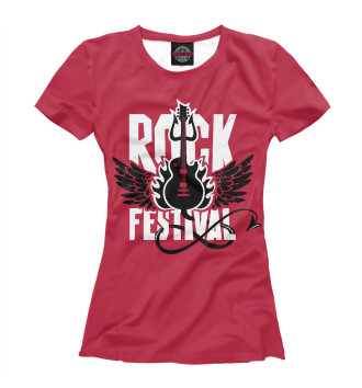 Женская Футболка Rock Festival
