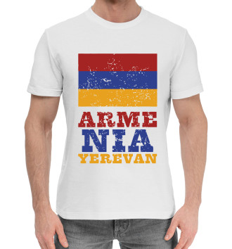 Мужская Хлопковая футболка Ереван - Армения