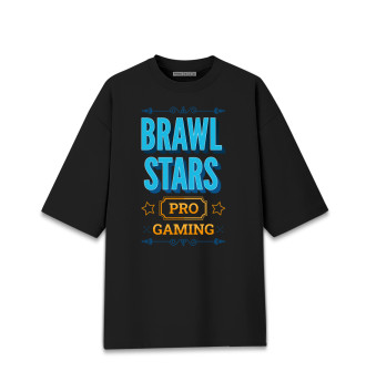 Женская Хлопковая футболка оверсайз Brawl Stars PRO Gaming