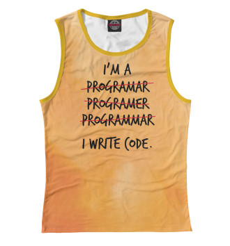 Майка для девочек I'm a programmer