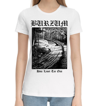 Женская Хлопковая футболка Burzum