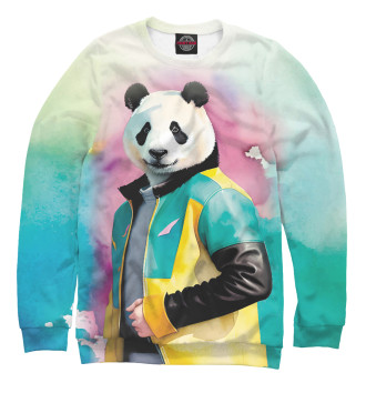 Женский Свитшот Чувак-панда в модной куртке