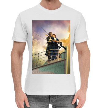 Мужская Хлопковая футболка Титаник