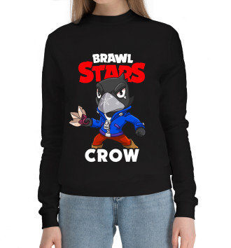 Женский Хлопковый свитшот Brawl Stars, Crow