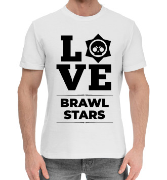 Мужская Хлопковая футболка Brawl Stars Love Classic