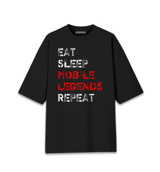 Женская Хлопковая футболка оверсайз Mobile Legends