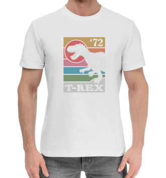 Мужская Хлопковая футболка T-rex Динозавр