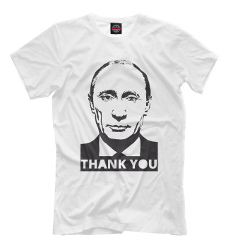 Мужская Футболка Putin - Thank You