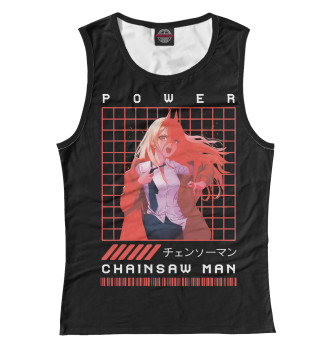 Женская Майка Chainsaw Man Power
