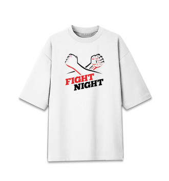Мужская Хлопковая футболка оверсайз Fight Night