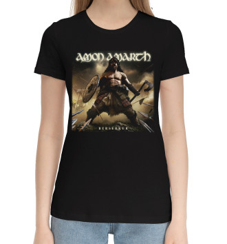 Женская Хлопковая футболка Amon amarth