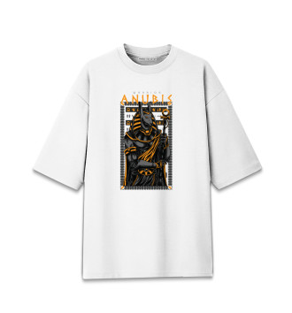 Мужская Хлопковая футболка оверсайз Anubis warrior