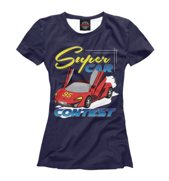 Женская Футболка Super Car
