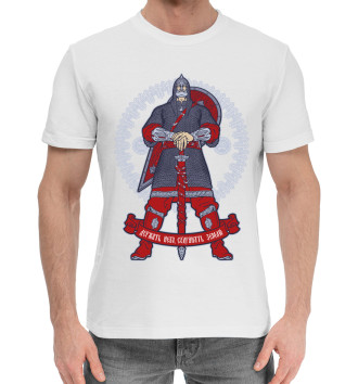 Мужская Хлопковая футболка Русский богатырь
