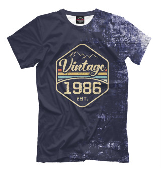 Мужская футболка Vintage 1986 Est. Retro