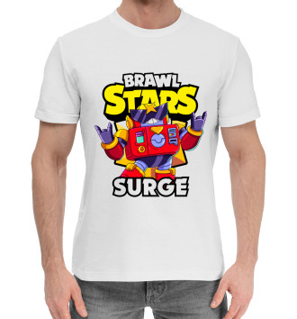 Мужская Хлопковая футболка Brawl Stars, Surge