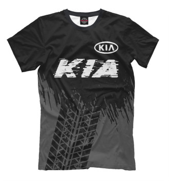 Футболка для мальчиков KIA Speed Шины (черный фон)