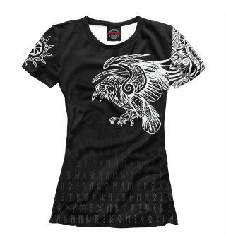 Женская футболка Славянский ворон