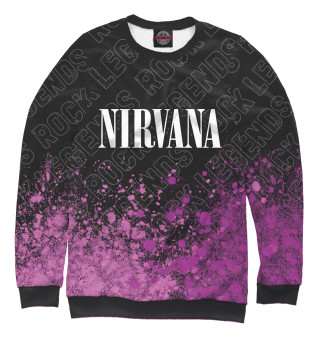 Женский свитшот Nirvana Rock Legends (пурпур)