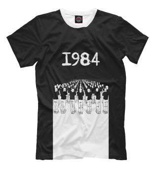 Мужская футболка 1984 - люди толпы