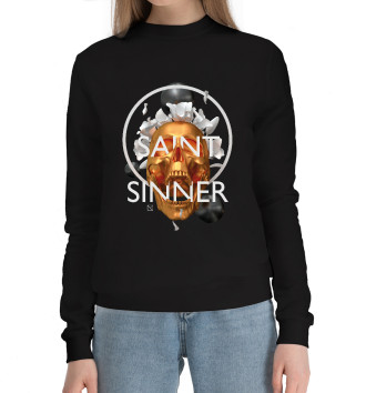 Женский Хлопковый свитшот Saint Sinner