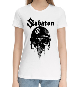 Женская Хлопковая футболка Sabaton