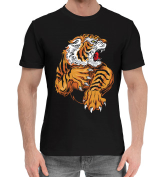 Мужская Хлопковая футболка Тигры