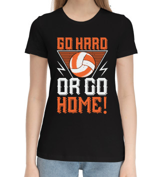 Женская Хлопковая футболка Go Hard