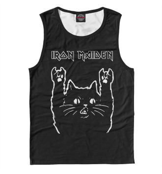 Майка для мальчиков Iron Maiden Рок кот