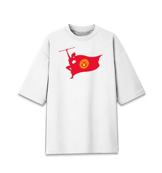 Мужская Хлопковая футболка оверсайз Кыргызстан