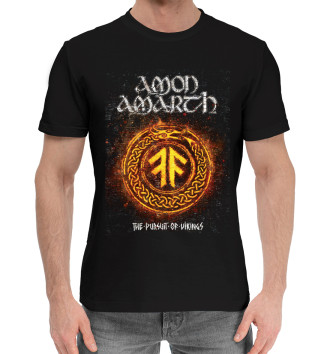 Мужская Хлопковая футболка Amon amarth