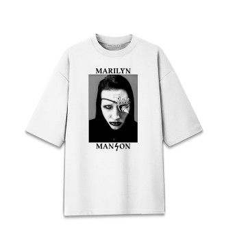 Женская Хлопковая футболка оверсайз Marilyn Manson Antichrist