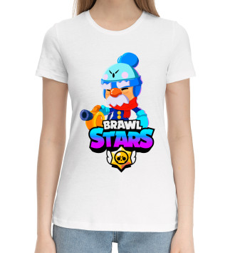 Женская Хлопковая футболка BRAWL STARS EVIL GENE.