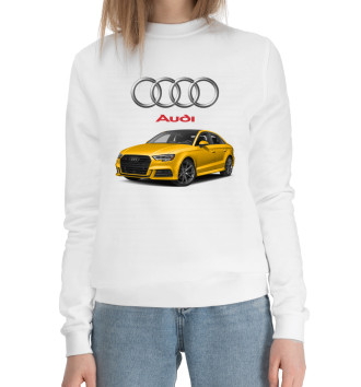 Женский Хлопковый свитшот Audi