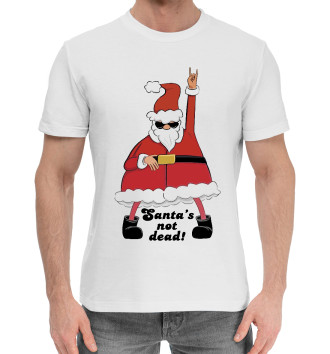 Мужская Хлопковая футболка Santas not dead!