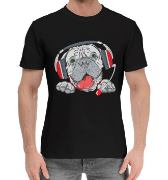 Мужская Хлопковая футболка Собаки