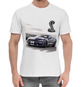 Мужская Хлопковая футболка Mustang Shelby