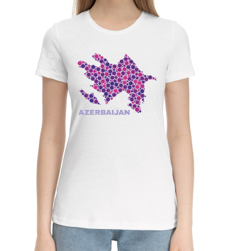 Женская Хлопковая футболка Azerbaijan