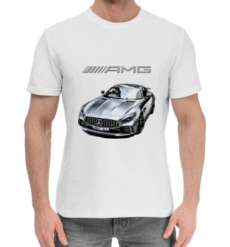 Мужская Хлопковая футболка Mercedes AMG