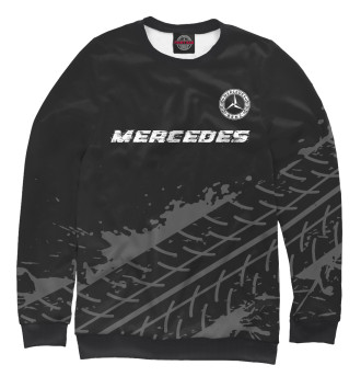 Свитшот для девочек Mercedes Speed (шины на темном)