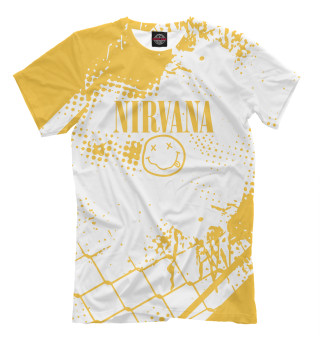 Мужская футболка Nirvana (yellow)