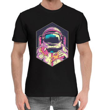 Мужская Хлопковая футболка Космический закусон