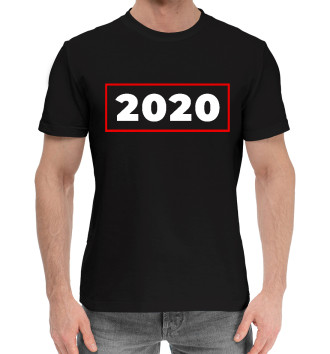 Мужская Хлопковая футболка 2020 - в красной рамке