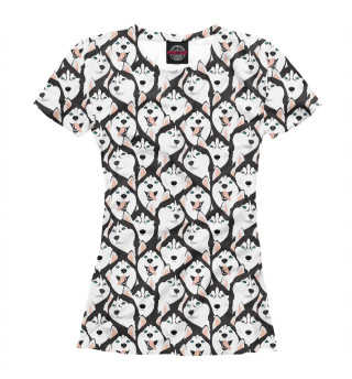 Женская футболка Сибирский Хаски (Husky)