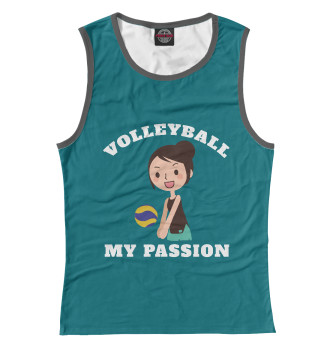 Майка для девочек Волейбол моя страсть