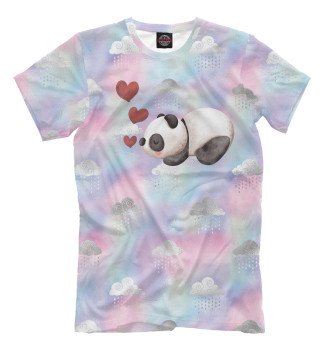 Футболка для мальчиков Панда с сердечками
