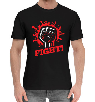 Мужская Хлопковая футболка FIGHT