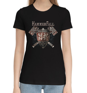 Женская Хлопковая футболка Hammerfall