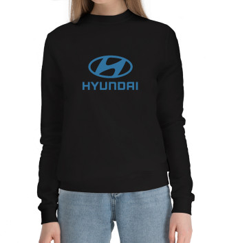 Женский Хлопковый свитшот Hyundai