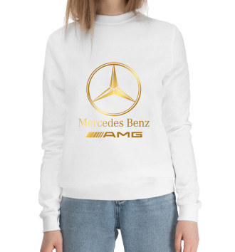 Женский Хлопковый свитшот Mercedes-Benz Gold